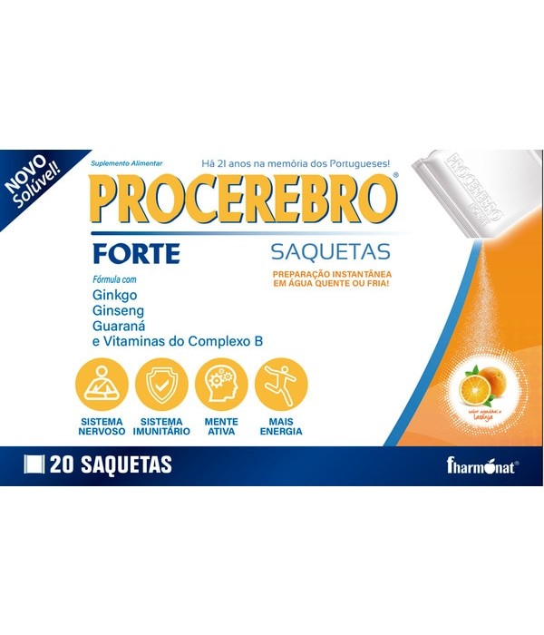 Procerebro Forte - 20 Saquetas - Fharmonat